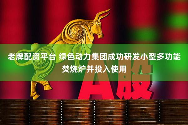 老牌配资平台 绿色动力集团成功研发小型多功能焚烧炉并投入使用
